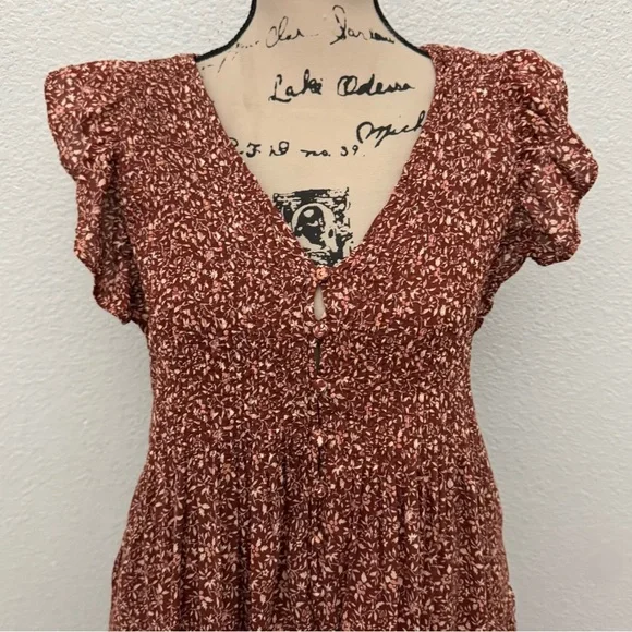 Madewell Pintuck Mini Dress in Florentine Floral Size XS - Picture 3 of 16